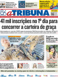 Capa do jornal A Tribuna 04/09/2025