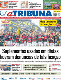 Capa do jornal A Tribuna 04/12/2025