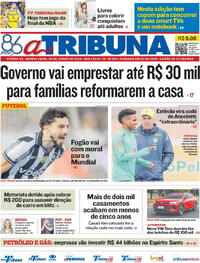 Capa do jornal A Tribuna 05/06/2025