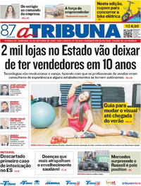 Capa do jornal A Tribuna 05/10/2025