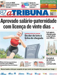 Capa do jornal A Tribuna 05/11/2025