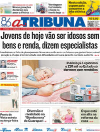 Capa do jornal A Tribuna 07/09/2025