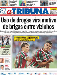 Capa do jornal A Tribuna 08/12/2025