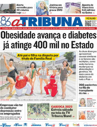 Capa do jornal A Tribuna 09/01/2025
