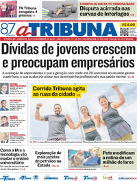 Capa do jornal A Tribuna 09/11/2025