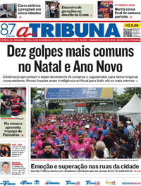 Capa do jornal A Tribuna 10/11/2025