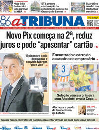 Capa do jornal A Tribuna 11/06/2025