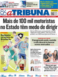 Capa do jornal A Tribuna 11/07/2025