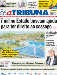 Capa do jornal A Tribuna 11/09/2025