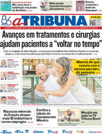 Capa do jornal A Tribuna 12/01/2025