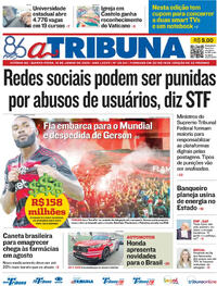 Capa do jornal A Tribuna 12/06/2025