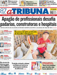 Capa do jornal A Tribuna 12/10/2025
