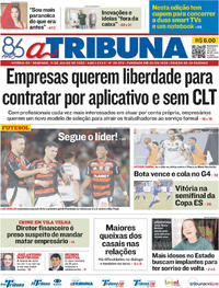 Capa do jornal A Tribuna 13/07/2025