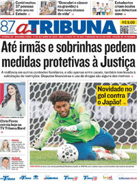 Capa do jornal A Tribuna 13/10/2025