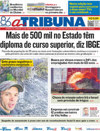 Capa do jornal A Tribuna 14/06/2025