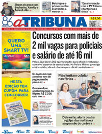 Capa do jornal A Tribuna 15/01/2025