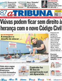 Capa do jornal A Tribuna 15/10/2025