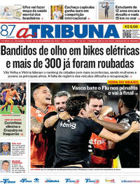 Capa do jornal A Tribuna 15/12/2025