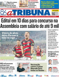 Capa do jornal A Tribuna 16/05/2025