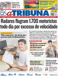 Capa do jornal A Tribuna 17/01/2025