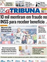 Capa do jornal A Tribuna 17/07/2025