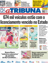 Capa do jornal A Tribuna 17/09/2025