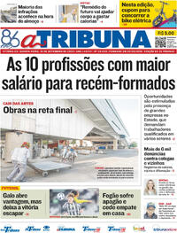 Capa do jornal A Tribuna 18/09/2025