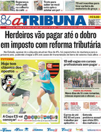 Capa do jornal A Tribuna 19/04/2025