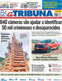 Capa do jornal A Tribuna 19/06/2025
