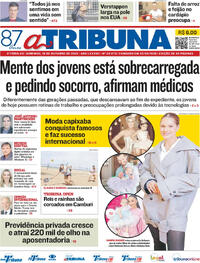 Capa do jornal A Tribuna 19/10/2025