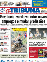 Capa do jornal A Tribuna 20/07/2025