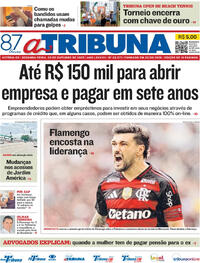 Capa do jornal A Tribuna 20/10/2025