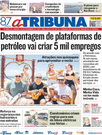 Capa do jornal A Tribuna 20/12/2025