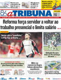 Capa do jornal A Tribuna 21/08/2025