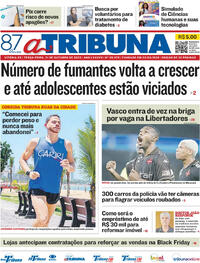 Capa do jornal A Tribuna 21/10/2025