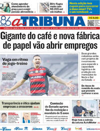 Capa do jornal A Tribuna 22/05/2025