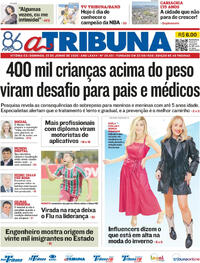 Capa do jornal A Tribuna 22/06/2025