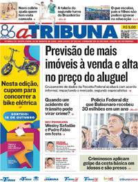 Capa do jornal A Tribuna 22/08/2025