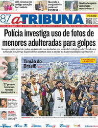 Capa do jornal A Tribuna 22/12/2025