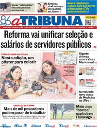 Capa do jornal A Tribuna 23/07/2025