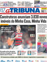 Capa do jornal A Tribuna 23/10/2025