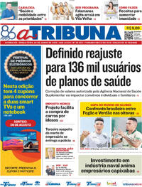 Capa do jornal A Tribuna 24/06/2025