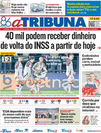 Capa do jornal A Tribuna 24/07/2025