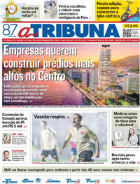 Capa do jornal A Tribuna 25/09/2025
