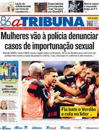 Capa do jornal A Tribuna 26/05/2025