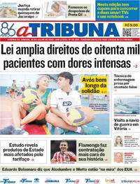 Capa do jornal A Tribuna 26/07/2025