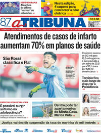 Capa do jornal A Tribuna 26/09/2025