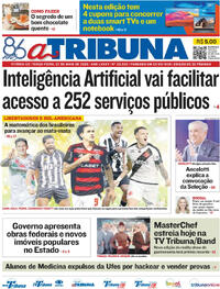 Capa do jornal A Tribuna 27/05/2025