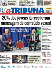 Capa do jornal A Tribuna 27/10/2025