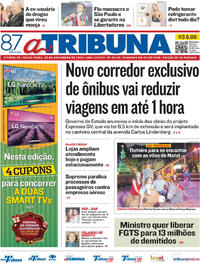 Capa do jornal A Tribuna 28/11/2025